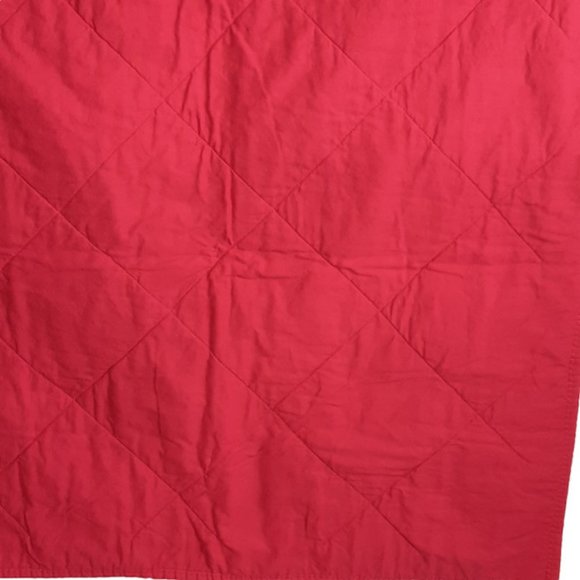 Vintage Handmade Patchwork Love Heart Red Quilt Blanket 26.5" X 26.5" - Picture 8 of 8